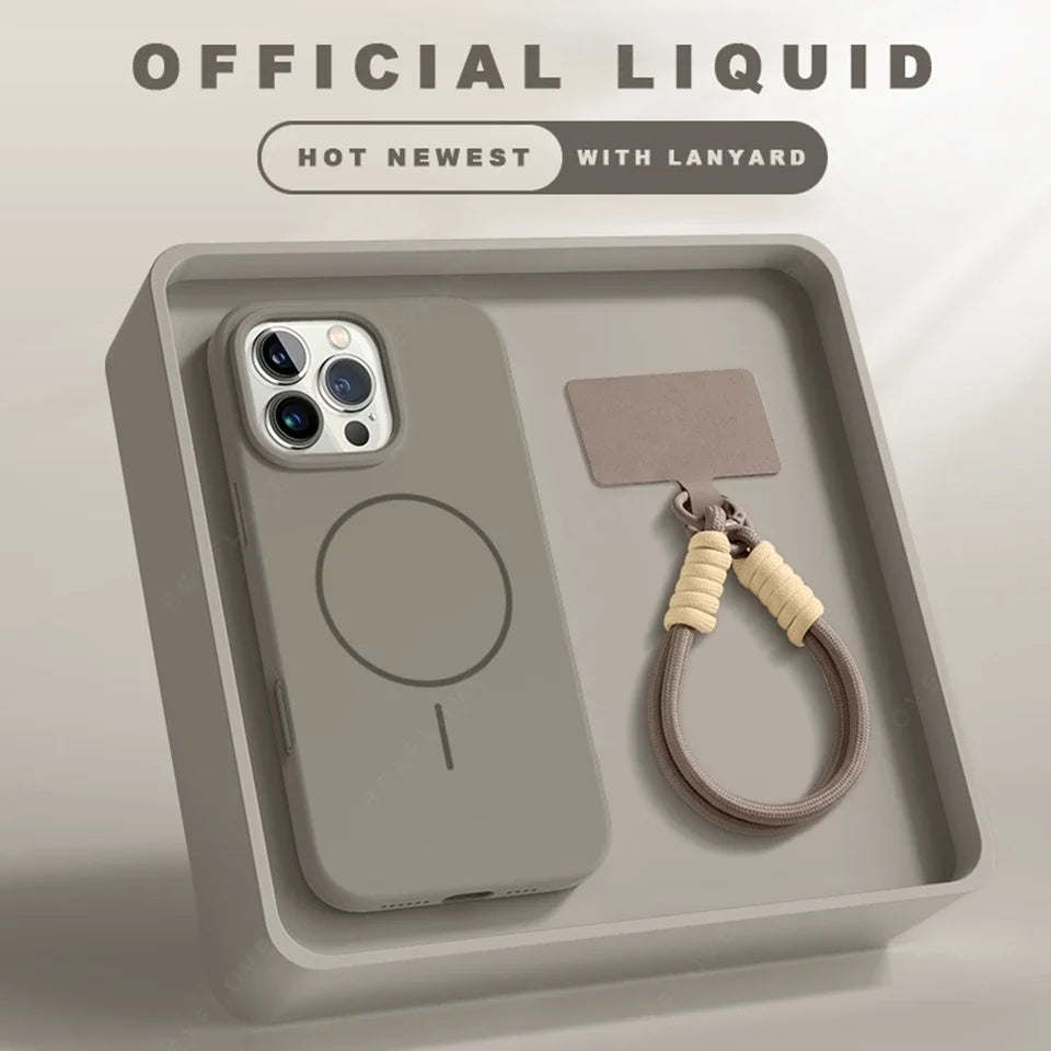 Magnetic Phone Case For iPhone with MagSafe + Strap