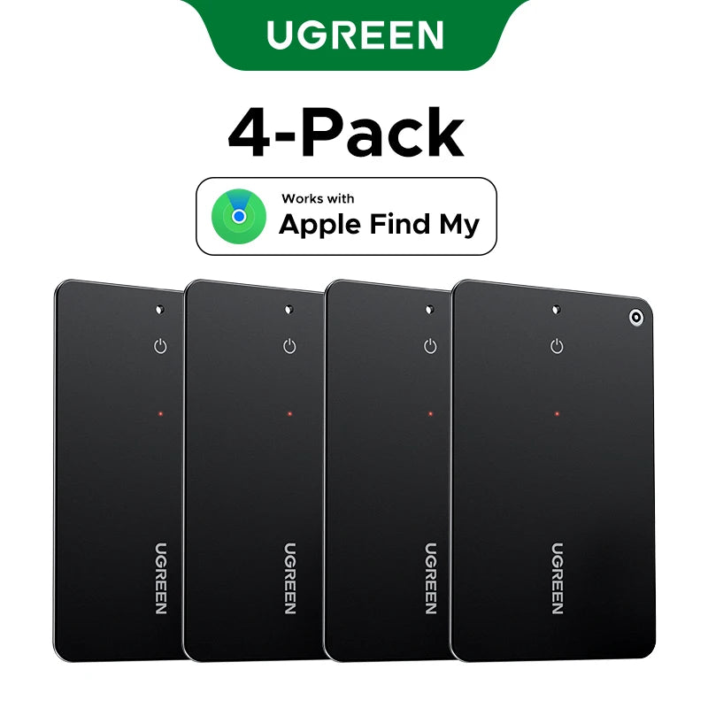 (IOS ONLY) Rechargeable Wallet Finder, Smart Bluetooth Tracker Card and Item Locator for Luggage Tags Passports with Apple Find My App (Only iOS)