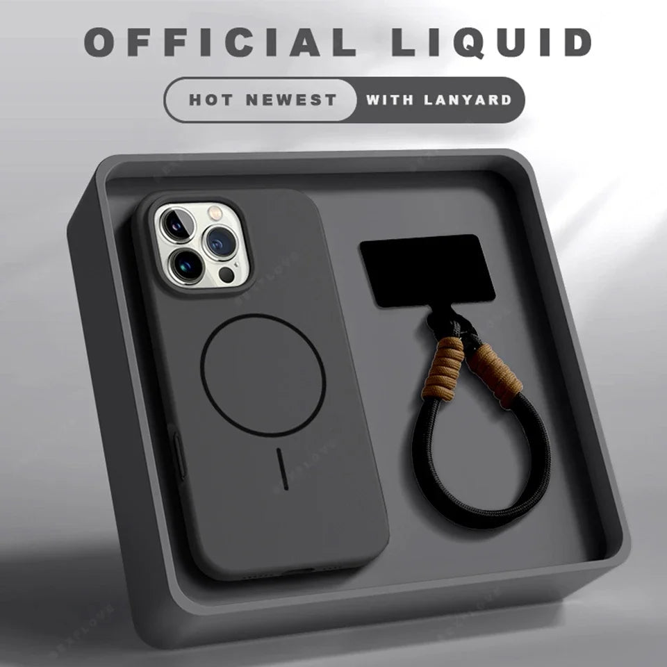 Magnetic Phone Case For iPhone with MagSafe + Strap