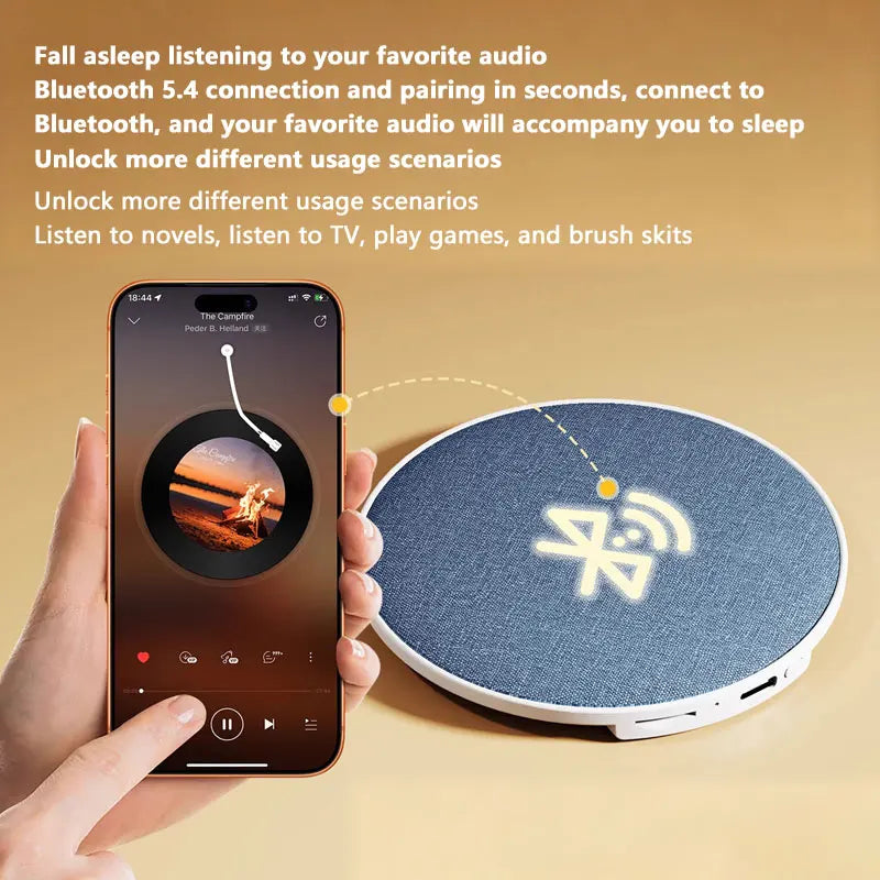 Lenovo Mini Sleeping Bluetooth Speaker Nature Sound Noise Soundbar Wireless MP3 Music Player Thin Timed Shutdown Audio Play