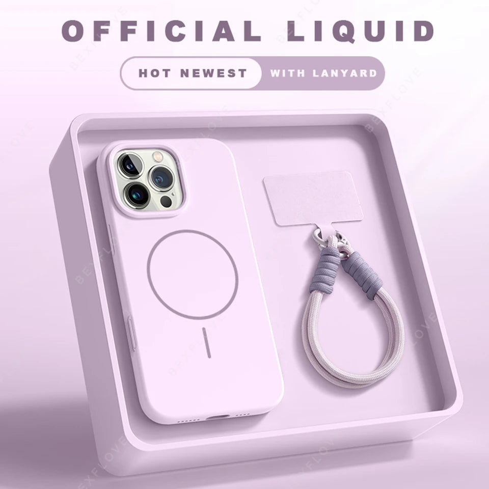 Magnetic Phone Case For iPhone with MagSafe + Strap