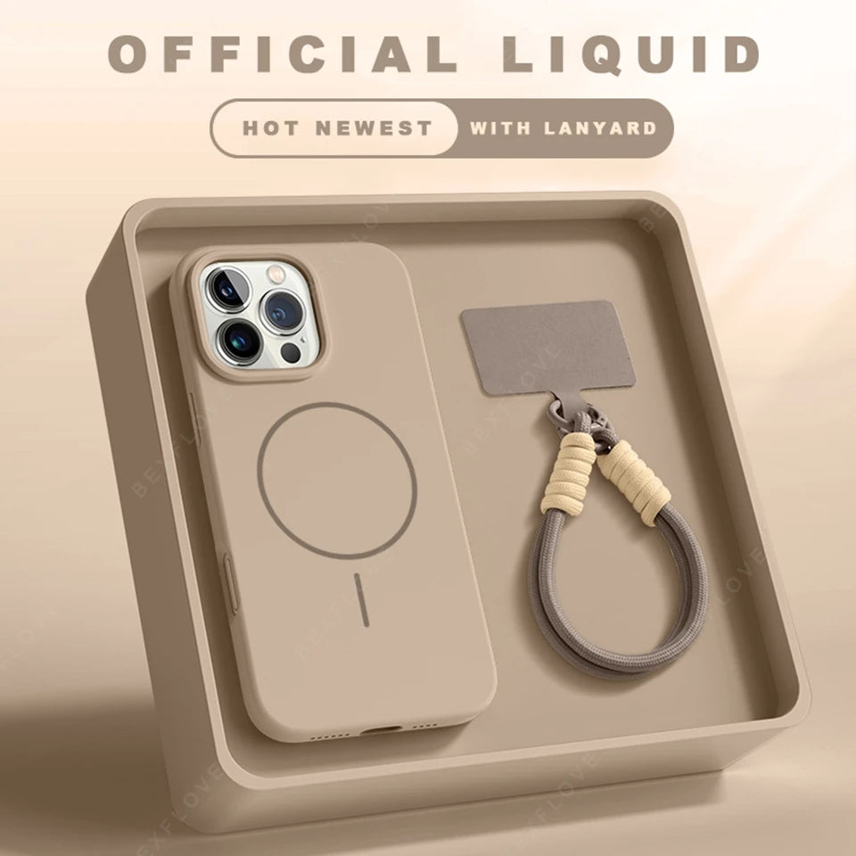Magnetic Phone Case For iPhone with MagSafe + Strap