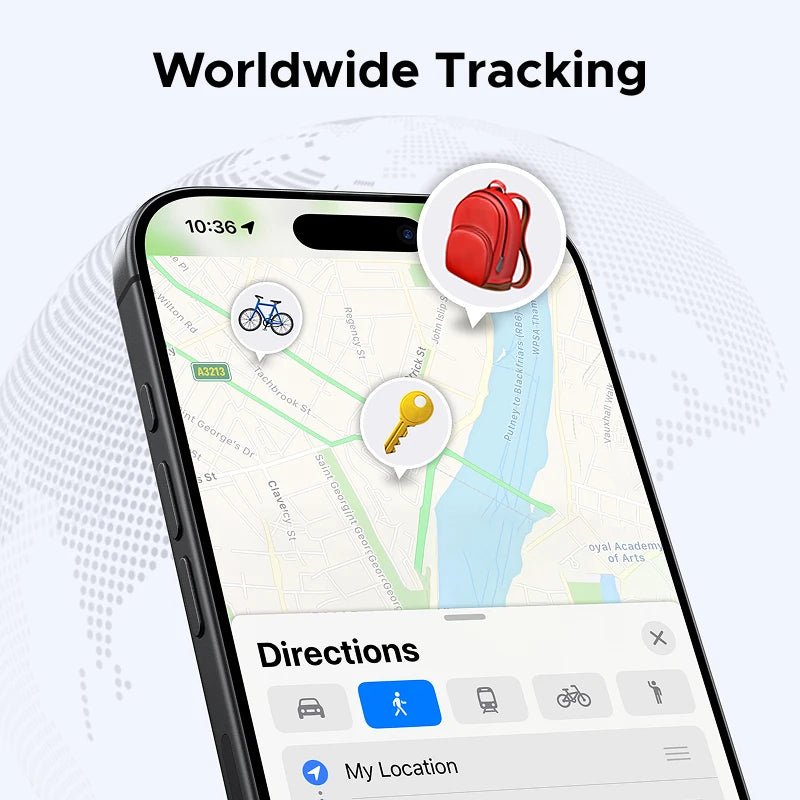 (IOS ONLY!) Smart Bluetooth Tracker, Keys Finder Item Locator SmartTag Up to 2 Year Battery Phone Finder For Apple Find My